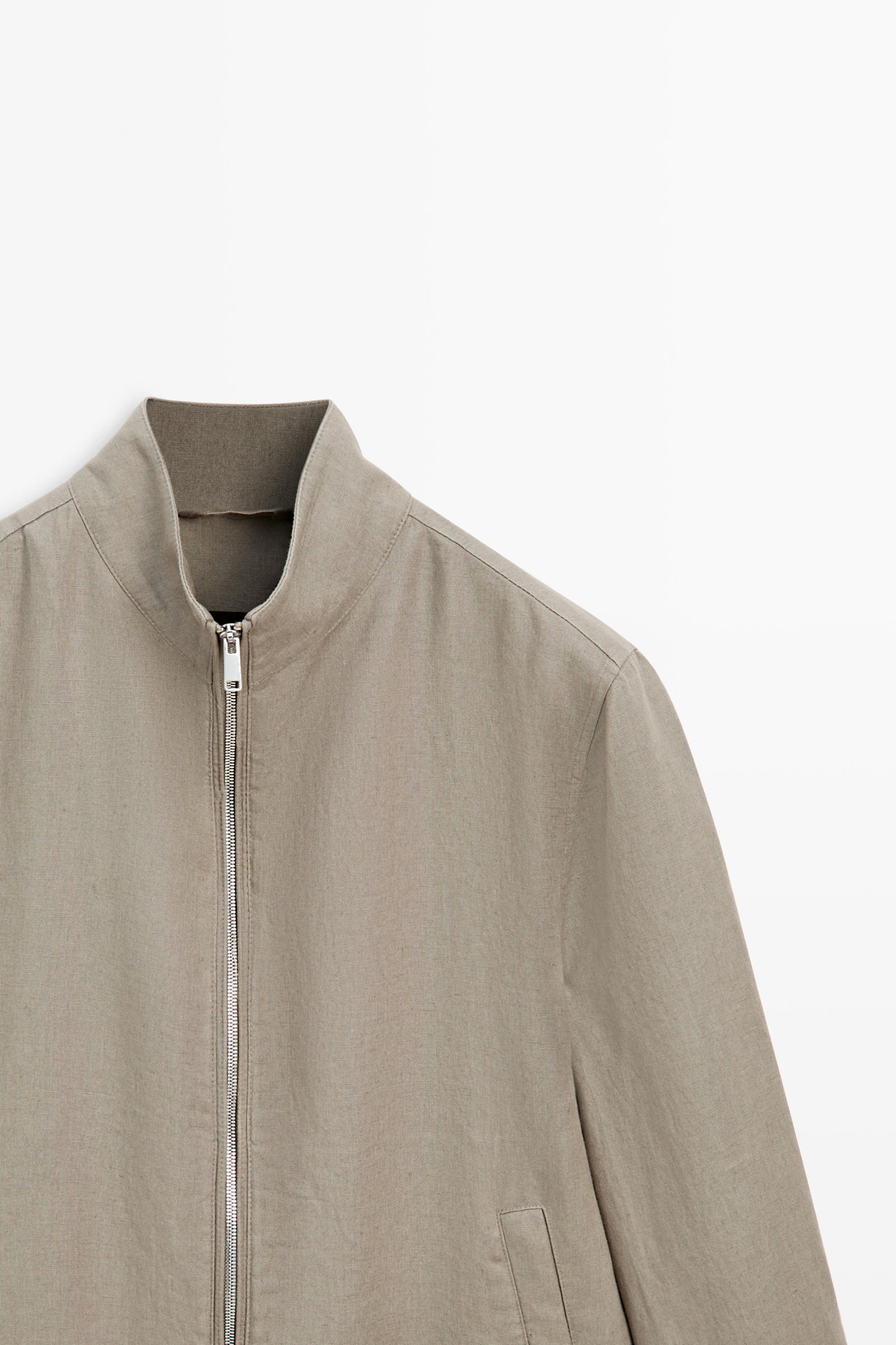 Veste bomber lin
